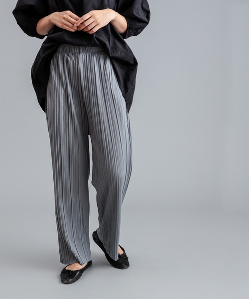 PUAL CE CIN（ピュアルセシン）の「プリーツパンツ（その他パンツ・レディース・ブラック/ブルーグレー/モカ/チャコール・FREE）」の14枚目の写真