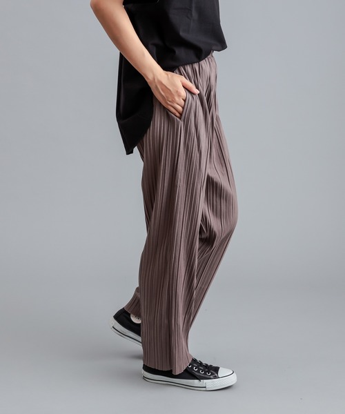 PUAL CE CIN（ピュアルセシン）の「プリーツパンツ（その他パンツ・レディース・ブラック/ブルーグレー/モカ/チャコール・FREE）」の19枚目の写真