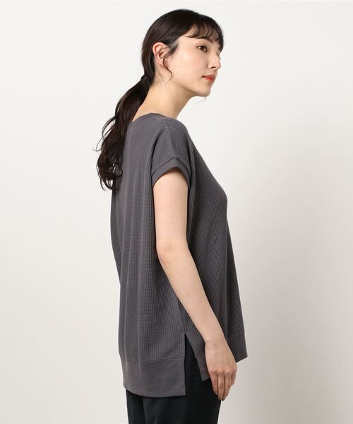 Lee（リー）の「【Lee】THMAL SLEEVELESS TEE（Tシャツ/カットソー・レディース・ホワイト/ブラック/オリーブ・FREE）」の4枚目の写真