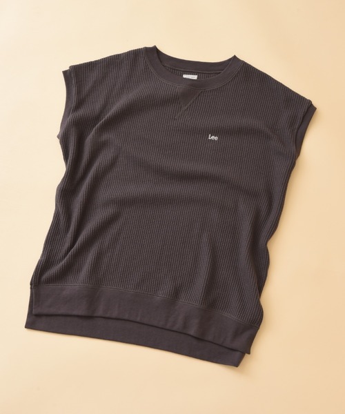 Lee（リー）の「【Lee】THMAL SLEEVELESS TEE（Tシャツ/カットソー・レディース・ホワイト/ブラック/オリーブ・FREE）」の2枚目の写真