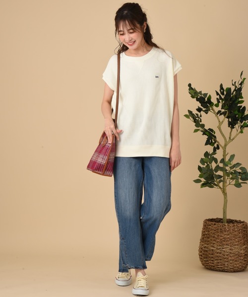 Lee（リー）の「【Lee】THMAL SLEEVELESS TEE（Tシャツ/カットソー・レディース・ホワイト/ブラック/オリーブ・FREE）」の12枚目の写真