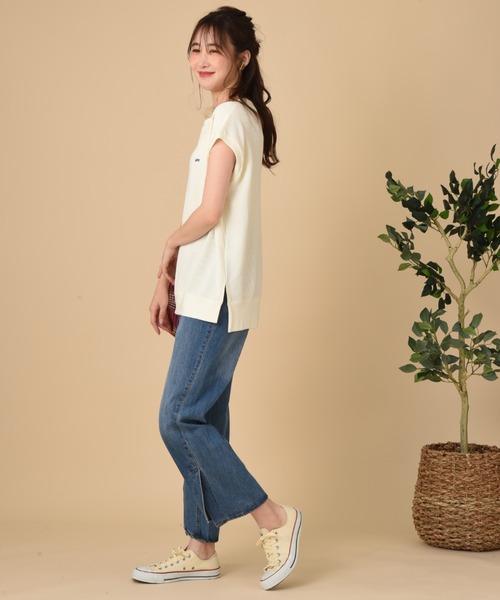 Lee（リー）の「【Lee】THMAL SLEEVELESS TEE（Tシャツ/カットソー・レディース・ホワイト/ブラック/オリーブ・FREE）」の13枚目の写真