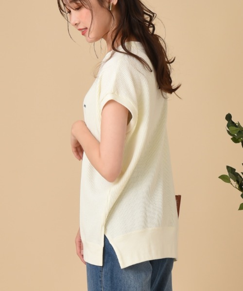 Lee（リー）の「【Lee】THMAL SLEEVELESS TEE（Tシャツ/カットソー・レディース・ホワイト/ブラック/オリーブ・FREE）」の10枚目の写真