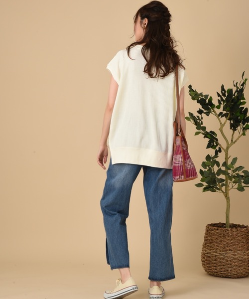 Lee（リー）の「【Lee】THMAL SLEEVELESS TEE（Tシャツ/カットソー・レディース・ホワイト/ブラック/オリーブ・FREE）」の14枚目の写真