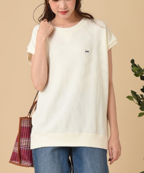 Lee（リー）の「【Lee】THMAL SLEEVELESS TEE（Tシャツ/カットソー・レディース・ホワイト/ブラック/オリーブ・FREE）」の9枚目の写真