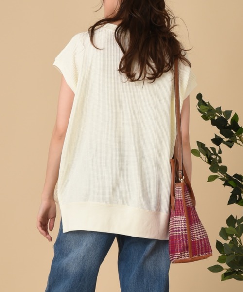 Lee（リー）の「【Lee】THMAL SLEEVELESS TEE（Tシャツ/カットソー・レディース・ホワイト/ブラック/オリーブ・FREE）」の11枚目の写真