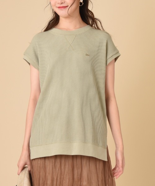 Lee（リー）の「【Lee】THMAL SLEEVELESS TEE（Tシャツ/カットソー・レディース・ホワイト/ブラック/オリーブ・FREE）」の16枚目の写真