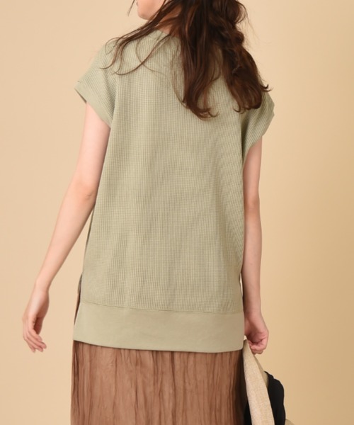 Lee（リー）の「【Lee】THMAL SLEEVELESS TEE（Tシャツ/カットソー・レディース・ホワイト/ブラック/オリーブ・FREE）」の18枚目の写真