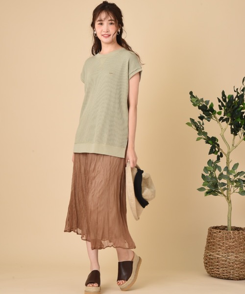 Lee（リー）の「【Lee】THMAL SLEEVELESS TEE（Tシャツ/カットソー・レディース・ホワイト/ブラック/オリーブ・FREE）」の20枚目の写真