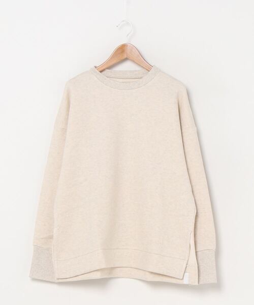 v::room(ヴィルーム)の「【V::ROOM 】ブイ ルーム/Tencel Brushed FL. LS Crew【ユニセックス】(スウェット・レディース・チャコールグレー/オートミール・3/1/2)」の2枚目の写真