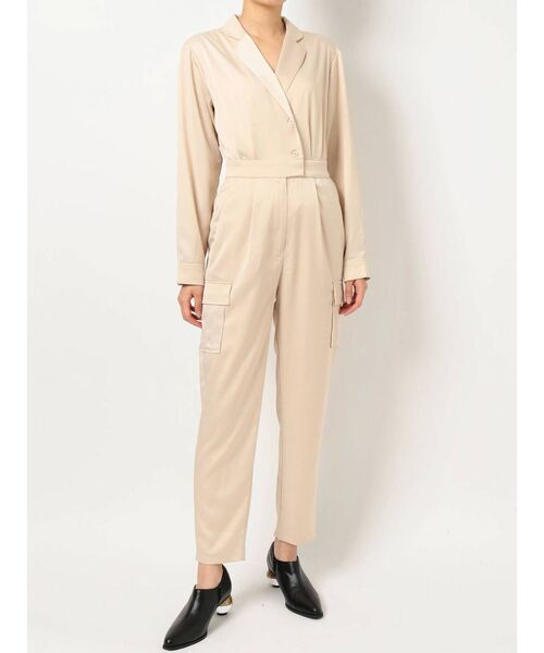 EVRIS（エヴリス）の「SATIN TAILOR ジャンプスーツ（つなぎ