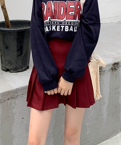 SONA（ソナ）の「SONYUNARA テニススカパン（スカート・レディース・ブラック/ベージュ/ネイビー/ダークグレー/ワインレッド・S/M）」の5枚目の写真