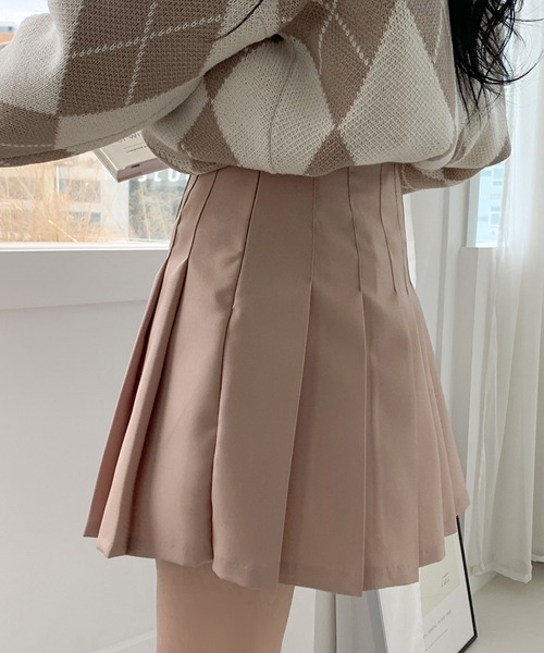 SONA（ソナ）の「SONYUNARA テニススカパン（スカート・レディース・ブラック/ベージュ/ネイビー/ダークグレー/ワインレッド・S/M）」の12枚目の写真