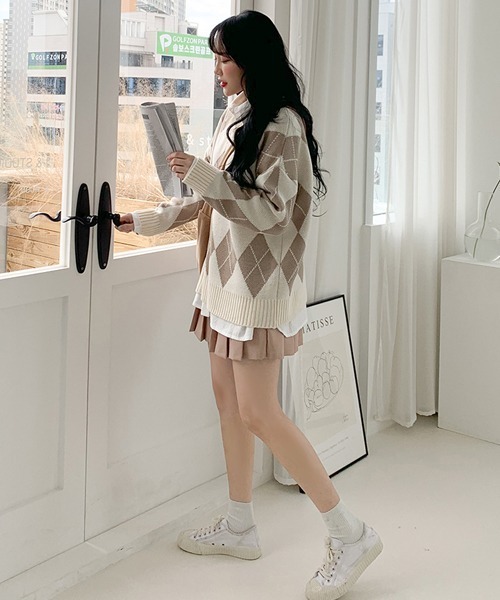 SONA（ソナ）の「SONYUNARA テニススカパン（スカート・レディース・ブラック/ベージュ/ネイビー/ダークグレー/ワインレッド・S/M）」の13枚目の写真