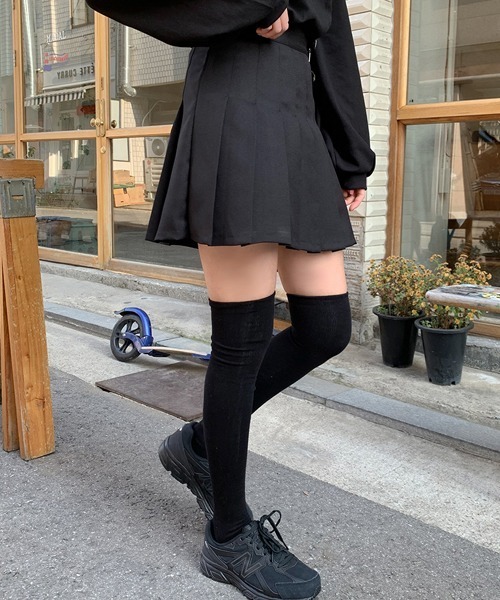 SONA（ソナ）の「SONYUNARA テニススカパン（スカート・レディース・ブラック/ベージュ/ネイビー/ダークグレー/ワインレッド・S/M）」の7枚目の写真