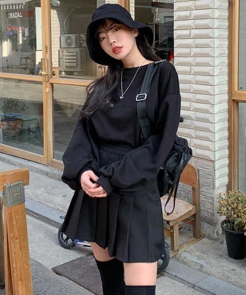 SONA（ソナ）の「SONYUNARA テニススカパン（スカート・レディース・ブラック/ベージュ/ネイビー/ダークグレー/ワインレッド・S/M）」の9枚目の写真