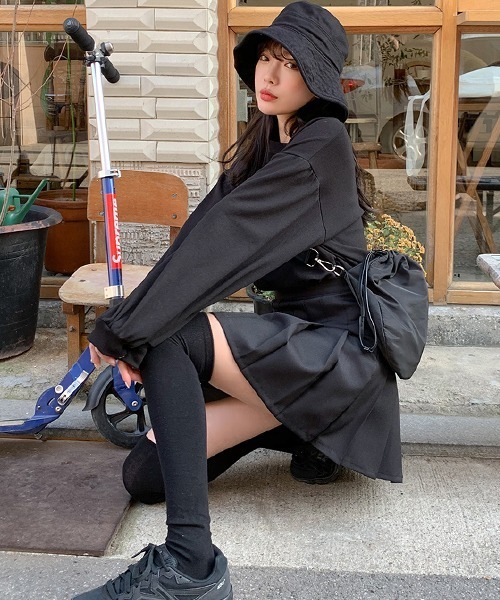 SONA（ソナ）の「SONYUNARA テニススカパン（スカート・レディース・ブラック/ベージュ/ネイビー/ダークグレー/ワインレッド・S/M）」の10枚目の写真