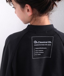 classicalelf（クラシカルエルフ）の「キッズ モックネックバックプリント無地プルオーバートレーナー(長袖)（スウェット・キッズ）」
