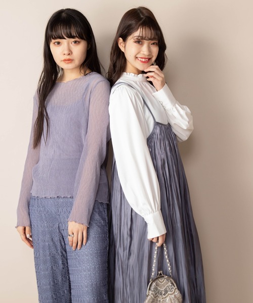 Mysa&Liina（ミーサリーナ）の「リバーシブルAラインキャミワンピース（ワンピース・レディース・ブラック/ベージュ/ピンク/ブルー・M）」の6枚目の写真