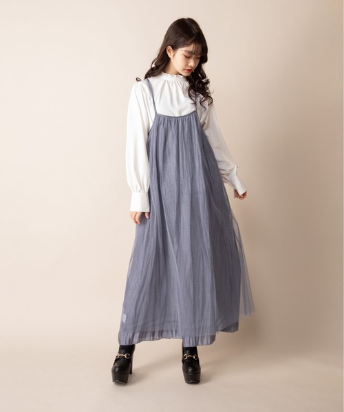 Mysa&Liina（ミーサリーナ）の「リバーシブルAラインキャミワンピース（ワンピース・レディース・ブラック/ベージュ/ピンク/ブルー・M）」の20枚目の写真