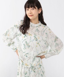 プリントブラウス