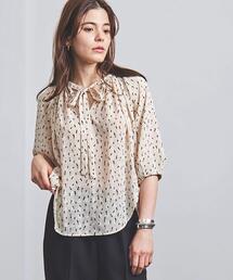 ELIN | 別注＜ELIN（エリン）＞プリント タックスリーブ ブラウス(シャツ/ブラウス)