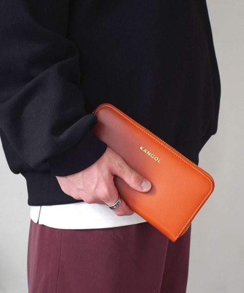 【KANGOL / カンゴール】 ロゴ型押しロングウォレット（財布）｜KANGOL（カンゴール）