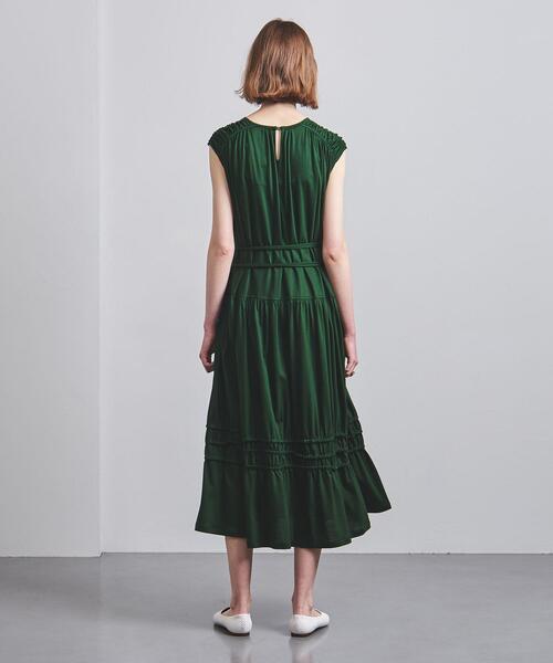 EZUMi(エズミ)の「<EZUMi(エズミ)>ギャザーティアード ワンピース◆(ワンピース・レディース・ブラック/ダークグリーン・SMALL)」の11枚目の写真