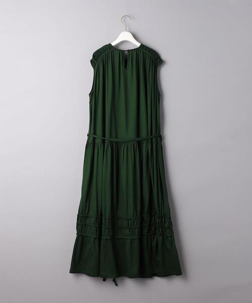 EZUMi(エズミ)の「<EZUMi(エズミ)>ギャザーティアード ワンピース◆(ワンピース・レディース・ブラック/ダークグリーン・SMALL)」の15枚目の写真