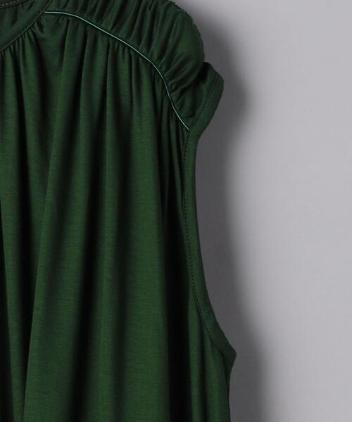 EZUMi(エズミ)の「<EZUMi(エズミ)>ギャザーティアード ワンピース◆(ワンピース・レディース・ブラック/ダークグリーン・SMALL)」の4枚目の写真
