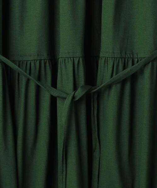 EZUMi(エズミ)の「<EZUMi(エズミ)>ギャザーティアード ワンピース◆(ワンピース・レディース・ブラック/ダークグリーン・SMALL)」の6枚目の写真