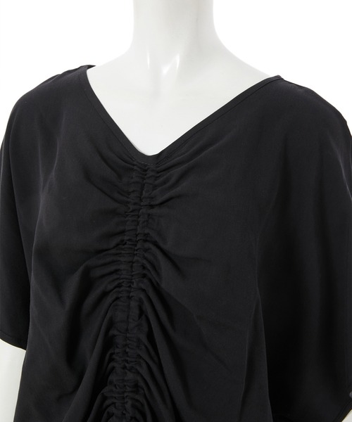 fifth（フィフス）の「フロントドロストVネックプルオーバー（Tシャツ/カットソー・レディース・ホワイト/ブラック・MEDIUM）」の3枚目の写真