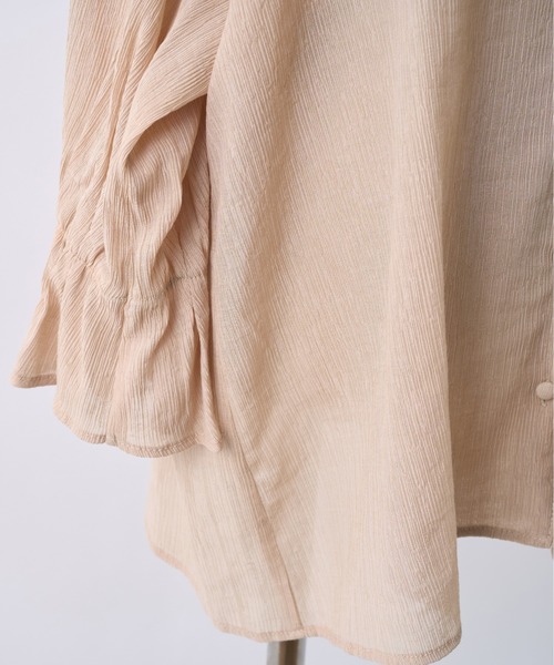 one after another NICE CLAUP（ワンアフターアナザーナイスクラップ）の「楊柳フリルブラウス（シャツ/ブラウス・レディース・オフホワイト/ベージュ/ドット・FREE）」の19枚目の写真