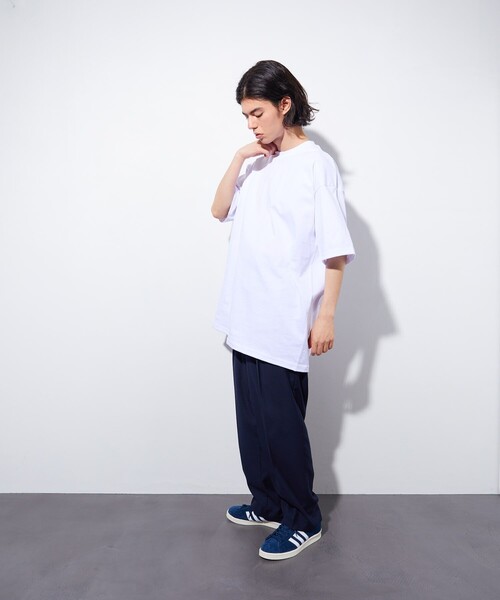 PRO CLUB （プロクラブ）の「PRO CLUB/プロ クラブ HEAVY WEIGHT SHORT SLEEVE TEE/ヘビーウェイト ショート スリーブ Tシャツ（Tシャツ/カットソー・メンズ・ホワイト/ブラック/ネイビー・XX-LARGE/XXX-LARGE）」の5枚目の写真