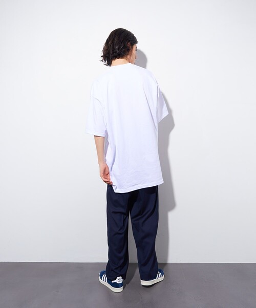 PRO CLUB （プロクラブ）の「PRO CLUB/プロ クラブ HEAVY WEIGHT SHORT SLEEVE TEE/ヘビーウェイト ショート スリーブ Tシャツ（Tシャツ/カットソー・メンズ・ホワイト/ブラック/ネイビー・XX-LARGE/XXX-LARGE）」の6枚目の写真