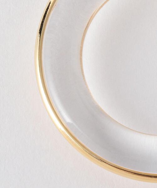 green label relaxing（グリーンレーベルリラクシング）の「FM AC クリアフープ イヤリング（イヤリング・レディース・ゴールド・FREE）」の4枚目の写真