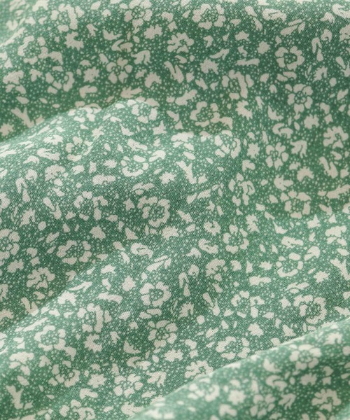 natural couture（ナチュラルクチュール）の「レトロ小花柄パフワンピース（ワンピース・レディース・ブラック/ピンク/グリーン・FREE）」の13枚目の写真