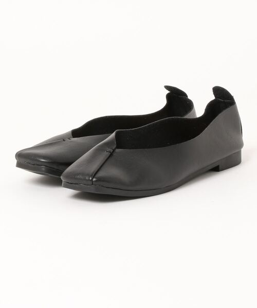 STYLEBLOCK（スタイルブロック）の「Vカットスクエアトゥフラットパンプス（パンプス・レディース・ブラック/ベージュ/ブラウン/キャメル・40/38/39/41/42/35/36/37）」の7枚目の写真