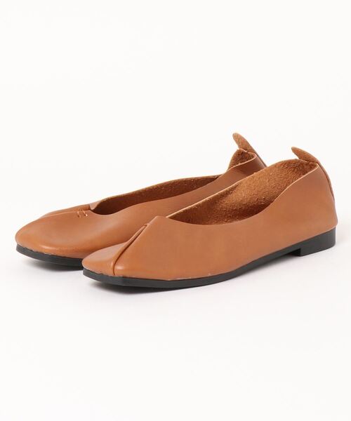 STYLEBLOCK（スタイルブロック）の「Vカットスクエアトゥフラットパンプス（パンプス・レディース・ブラック/ベージュ/ブラウン/キャメル・40/38/39/41/42/35/36/37）」の8枚目の写真