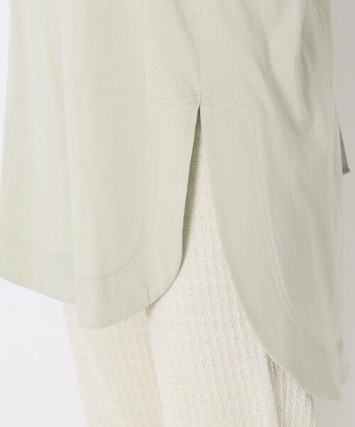 LOVELESS（ラブレス）の「プリーツコンビカットソー（Tシャツ/カットソー・レディース・オフホワイト/ブラック/ライトグリーン・36）」の15枚目の写真