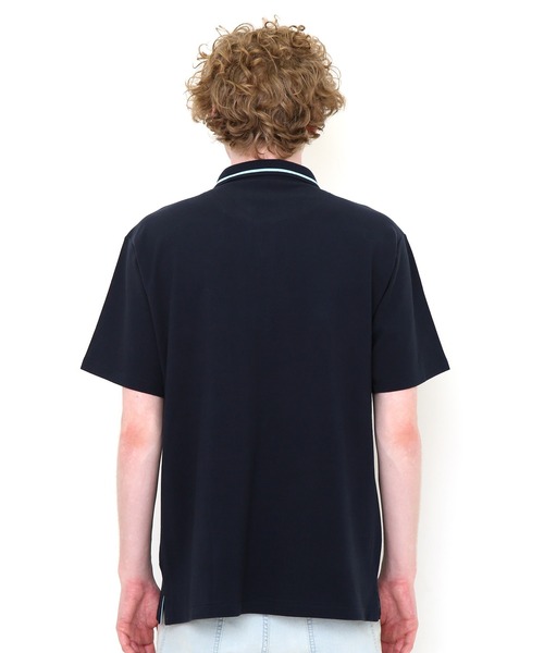 Design Tshirts Store graniph(デザイン ティーシャツ ストア グラニフ)の「ひろし(クレヨンしんちゃん)|コラボポロシャツ(ポロシャツ・メンズ・ネイビー・SMALL/MEDIUM/LARGE)」の9枚目の写真
