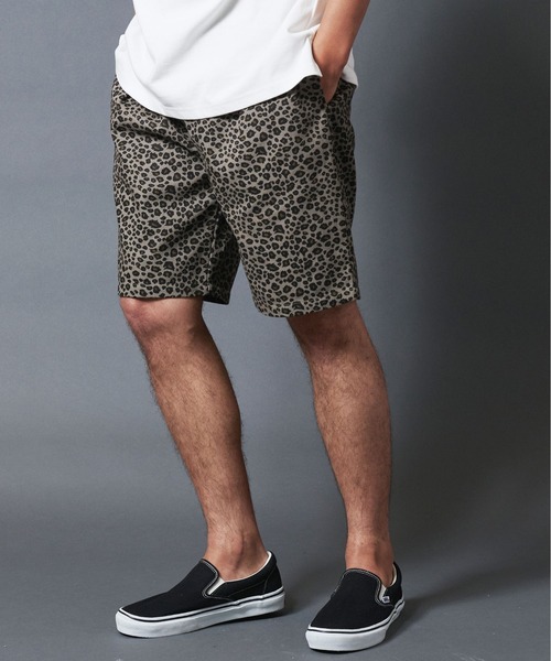 THE TWENTYSEVEN(ザ トゥエンティーセブン)の「The TWENTYSEVEN:LEOPARD EASY SHORTS レオパード イージーショーツ(チノパンツ・メンズ・チャコールグレー/ベージュ・S/M/L)」の13枚目の写真