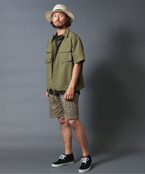 THE TWENTYSEVEN(ザ トゥエンティーセブン)の「The TWENTYSEVEN:LEOPARD EASY SHORTS レオパード イージーショーツ(チノパンツ・メンズ・チャコールグレー/ベージュ・S/M/L)」の20枚目の写真