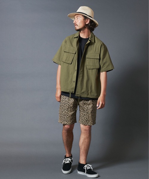 THE TWENTYSEVEN(ザ トゥエンティーセブン)の「The TWENTYSEVEN:LEOPARD EASY SHORTS レオパード イージーショーツ(チノパンツ・メンズ・チャコールグレー/ベージュ・S/M/L)」の18枚目の写真