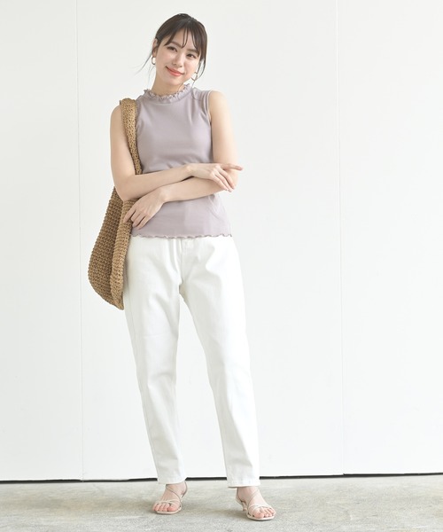 rps（アールピーエス）の「テーパードパンツ（その他パンツ・レディース・アイボリー/インディゴブルー/ブルー/オフホワイト/カーキ・M/L）」の6枚目の写真