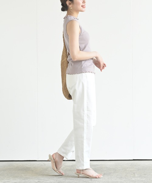 rps（アールピーエス）の「テーパードパンツ（その他パンツ・レディース・アイボリー/インディゴブルー/ブルー/オフホワイト/カーキ・M/L）」の7枚目の写真