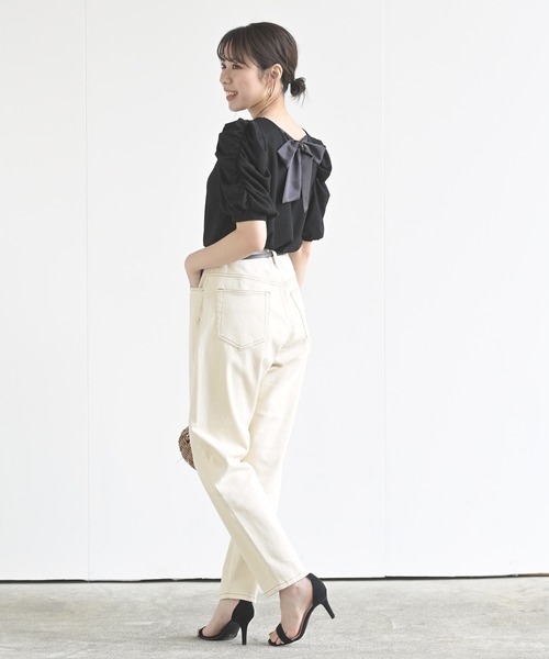 rps（アールピーエス）の「テーパードパンツ（その他パンツ・レディース・アイボリー/インディゴブルー/ブルー/オフホワイト/カーキ・M/L）」の16枚目の写真