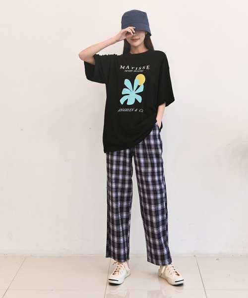 me+em select（ミームセレクト）の「MATISSE art Tシャツ（Tシャツ/カットソー・レディース・ブラック/ブルー/アイボリー/クリーム・FREE）」の17枚目の写真