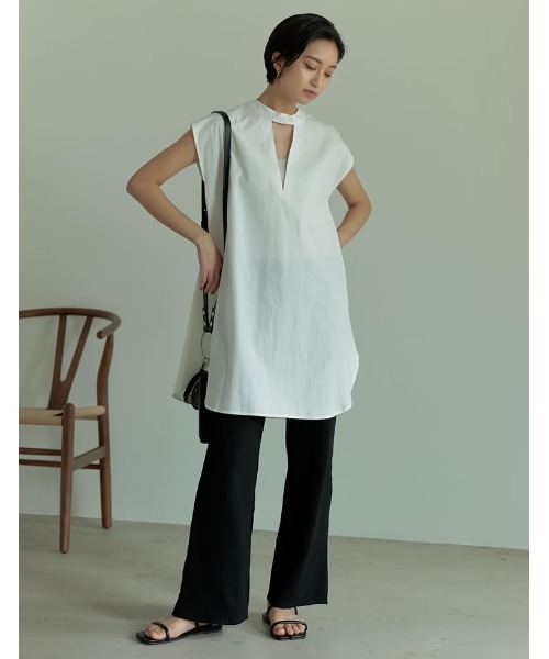 Re:EDIT（リエディ）の「360度ストレッチリブカットキックフレアレギパン（その他パンツ・レディース・ミックスグレー/パープル/ベージュ/キャメル/レッド/ブラック/グリーン/モカ/オフホワイト・AS/AM/LARGE/MEDIUM/SMALL/AL）」の14枚目の写真