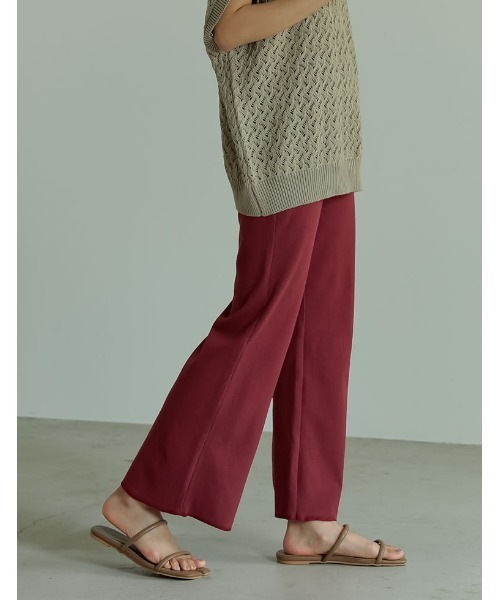 Re:EDIT（リエディ）の「360度ストレッチリブカットキックフレアレギパン（その他パンツ・レディース・ミックスグレー/パープル/ベージュ/キャメル/レッド/ブラック/グリーン/モカ/オフホワイト・AS/AM/LARGE/MEDIUM/SMALL/AL）」の20枚目の写真